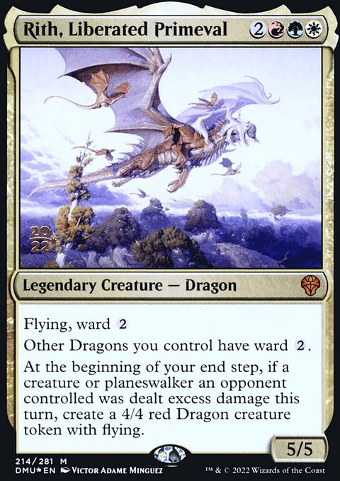 Rith, Liberated Primeval, Dominaria United Promos #214s, Magic: The Gathering card