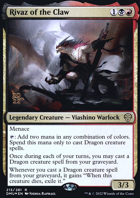 Rivaz of the Claw, Dominaria United Promos #215s, Magic: The Gathering card