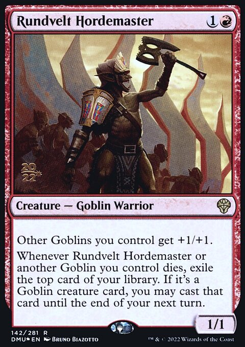 Rundvelt Hordemaster, Dominaria United Promos #142s, Magic: The Gathering card