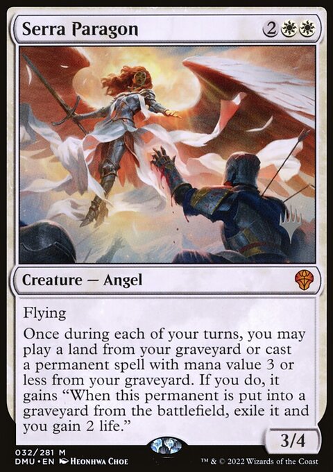 Serra Paragon, Dominaria United Promos #32p, Magic: The Gathering card