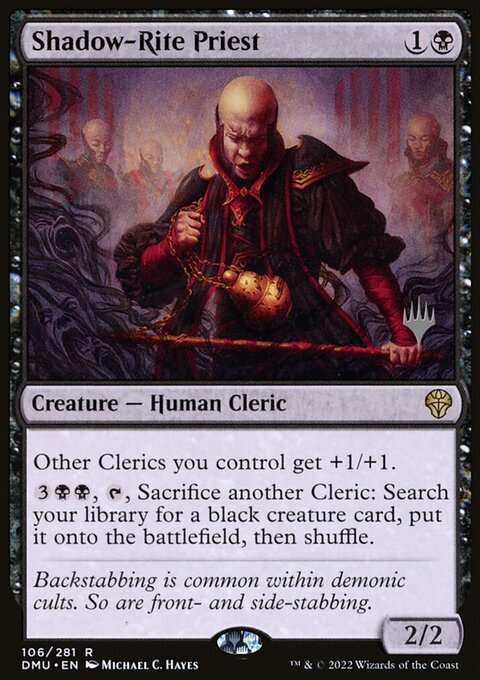 Shadow-Rite Priest, Dominaria United Promos #106p, Magic: The Gathering card