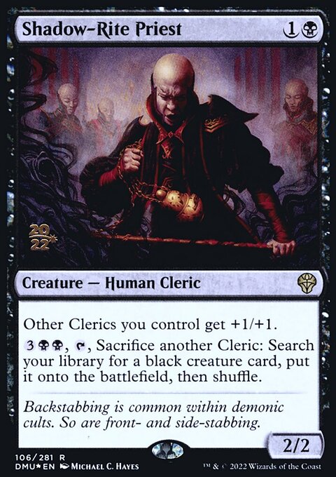Shadow-Rite Priest, Dominaria United Promos #106s, Magic: The Gathering card
