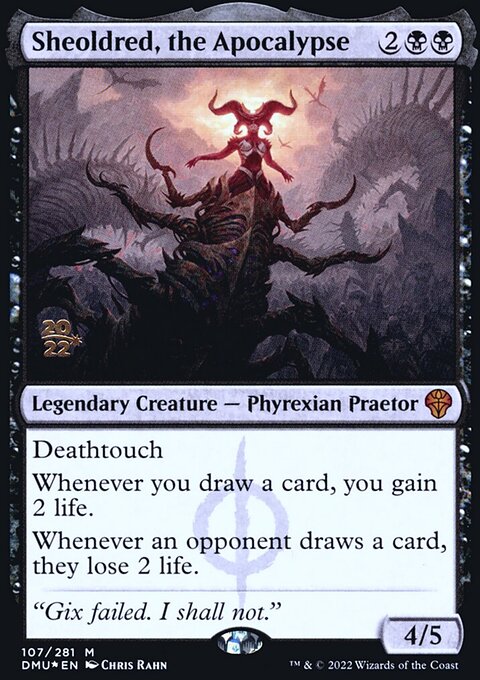 Sheoldred, the Apocalypse, Dominaria United Promos #107s, Magic: The Gathering card
