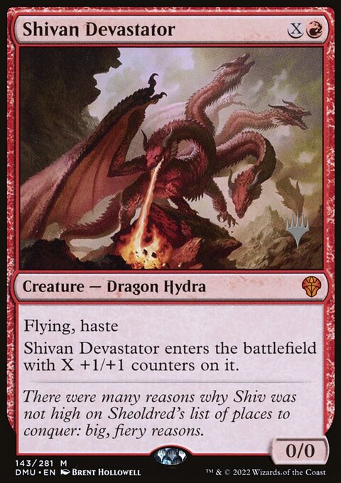 Shivan Devastator, Dominaria United Promos #143p, Magic: The Gathering card