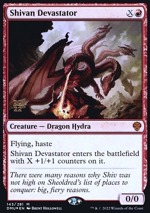 Shivan Devastator, Dominaria United Promos #143s, Magic: The Gathering card