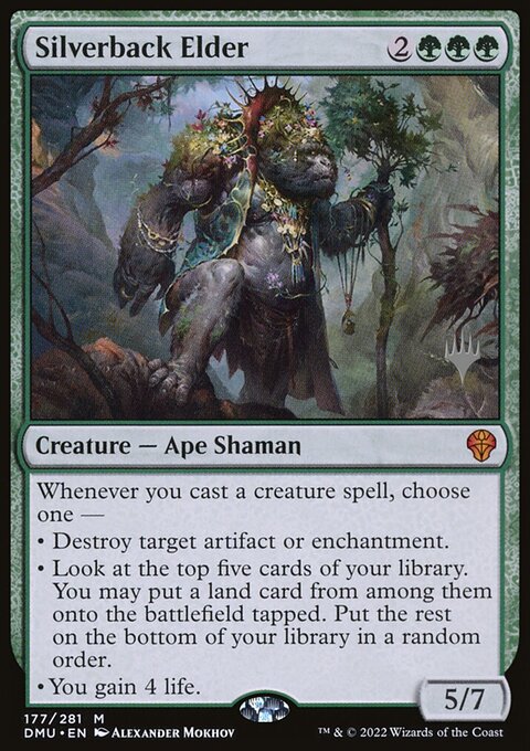Silverback Elder, Dominaria United Promos #177p, Magic: The Gathering card