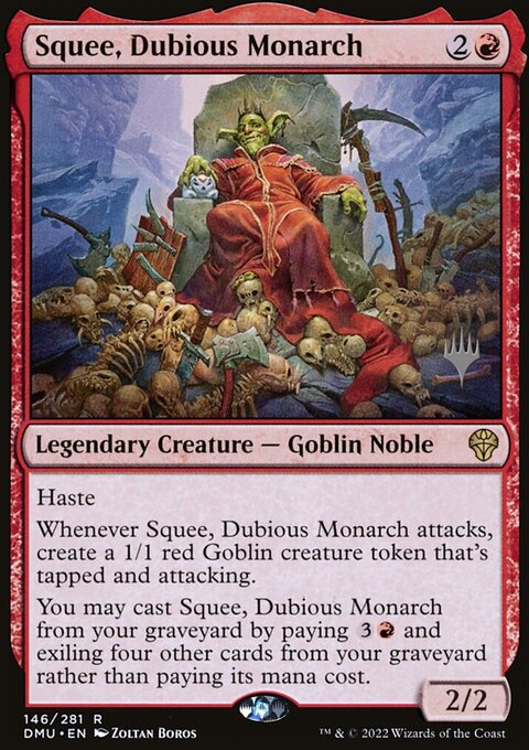 Squee, Dubious Monarch, Dominaria United Promos #146p, Magic: The Gathering card