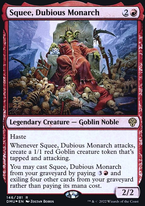 Squee, Dubious Monarch, Dominaria United Promos #146s, Magic: The Gathering card