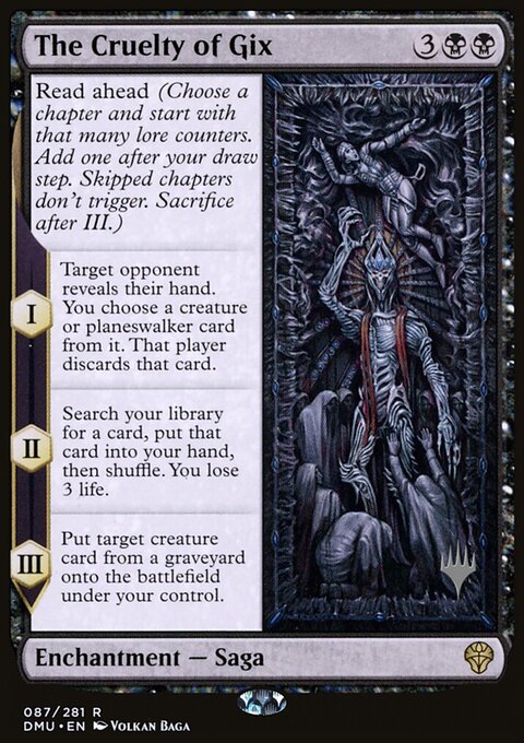 The Cruelty of Gix, Dominaria United Promos #87p, Magic: The Gathering card