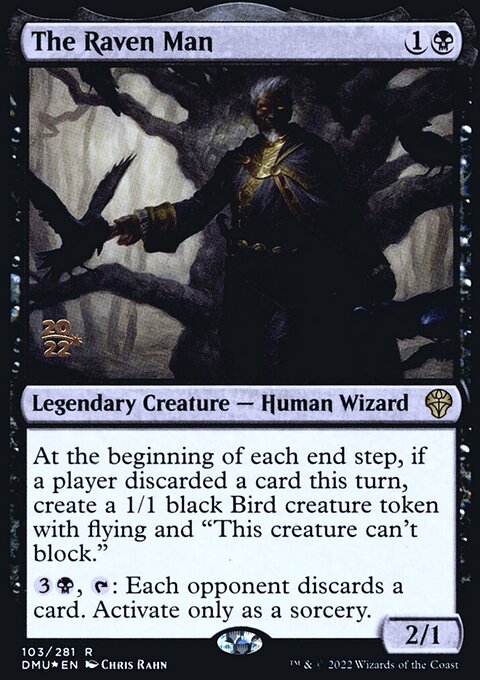 The Raven Man, Dominaria United Promos #103s, Magic: The Gathering card
