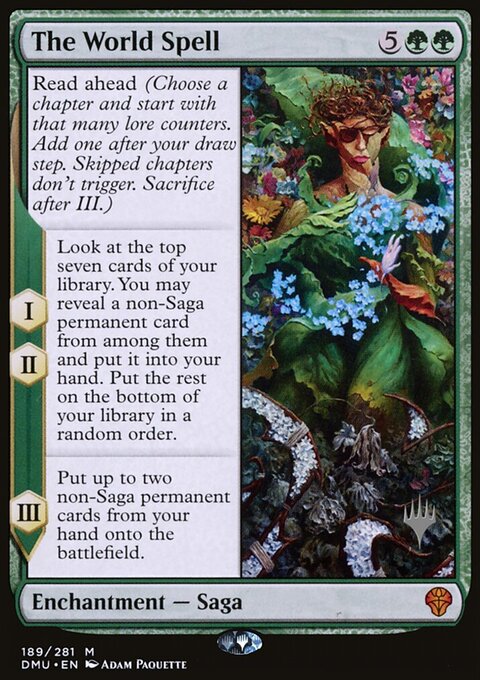 The World Spell, Dominaria United Promos #189p, Magic: The Gathering card