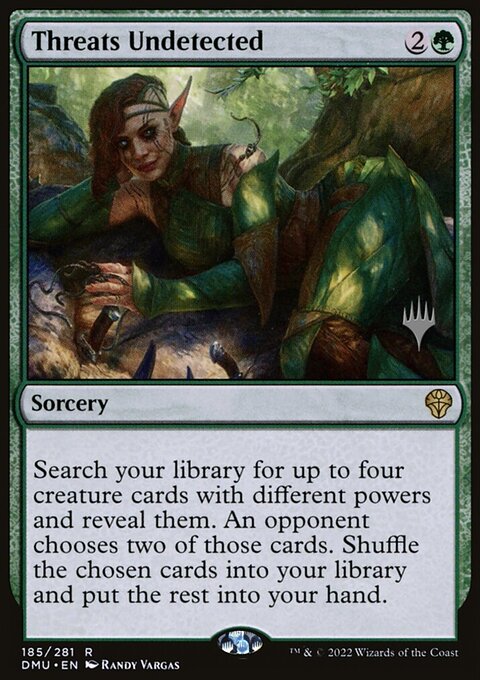 Threats Undetected, Dominaria United Promos #185p, Magic: The Gathering card