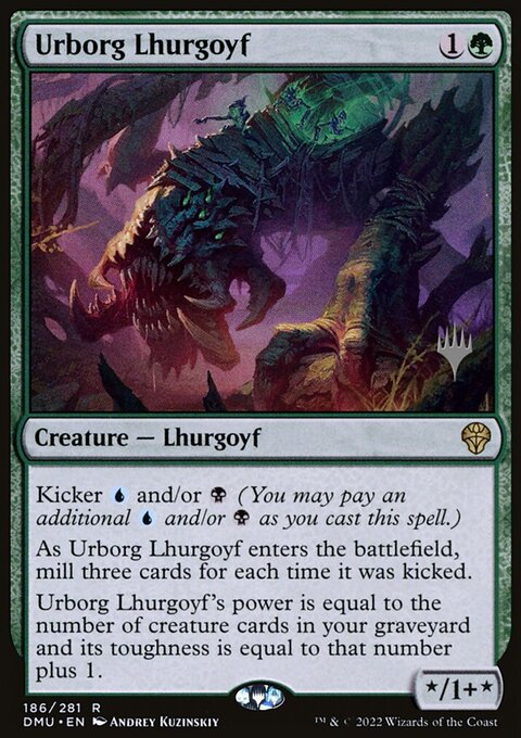 Urborg Lhurgoyf, Dominaria United Promos #186p, Magic: The Gathering card