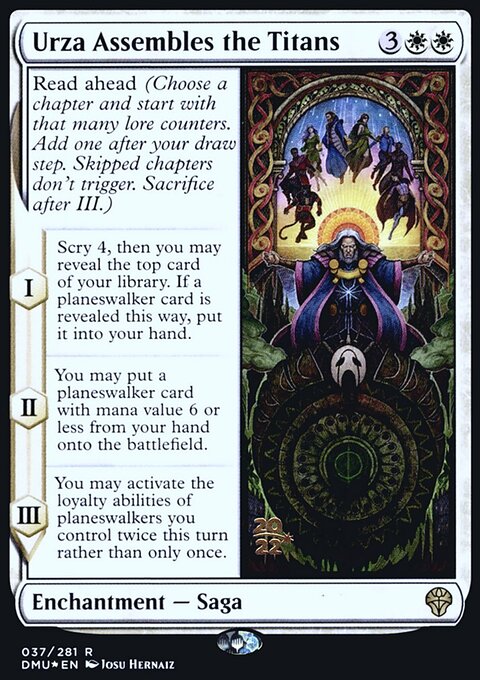 Urza Assembles the Titans, Dominaria United Promos #37s, Magic: The Gathering card