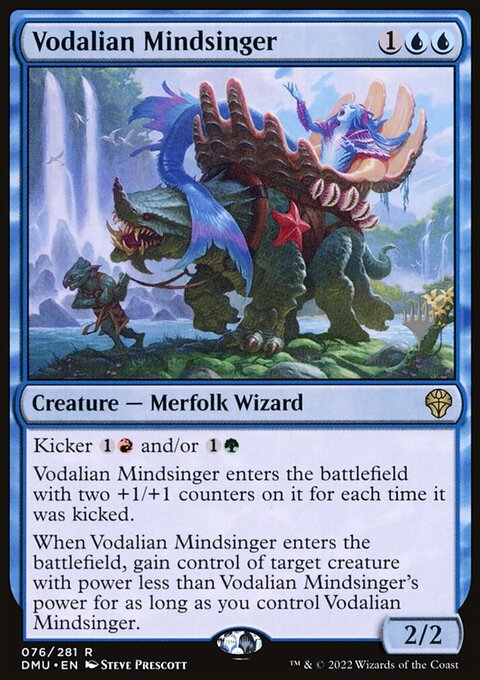 Vodalian Mindsinger, Dominaria United Promos #76p, Magic: The Gathering card