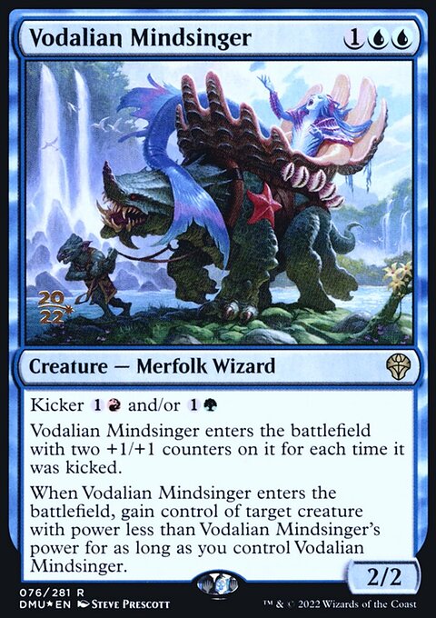 Vodalian Mindsinger, Dominaria United Promos #76s, Magic: The Gathering card