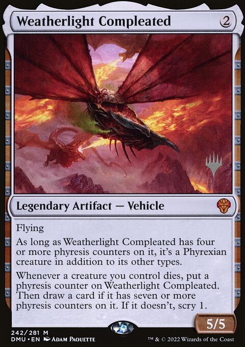 Weatherlight Compleated, Dominaria United Promos #242p, Magic: The Gathering card