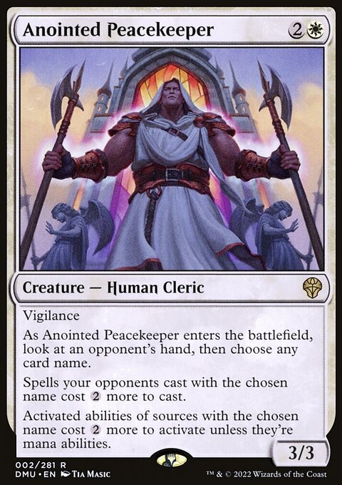 Anointed Peacekeeper, Dominaria United #2, Magic: The Gathering card