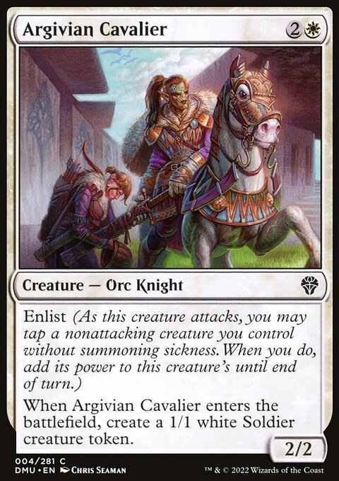 Argivian Cavalier, Dominaria United #4, Magic: The Gathering card