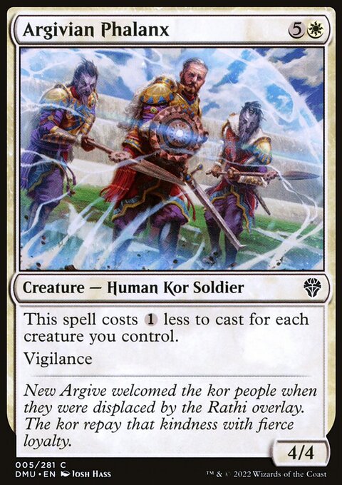 Argivian Phalanx, Dominaria United #5, Magic: The Gathering card