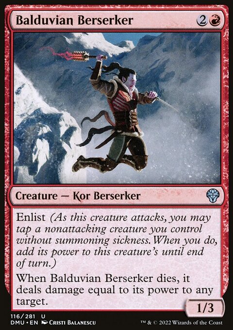 Balduvian Berserker, Dominaria United #116, Magic: The Gathering card