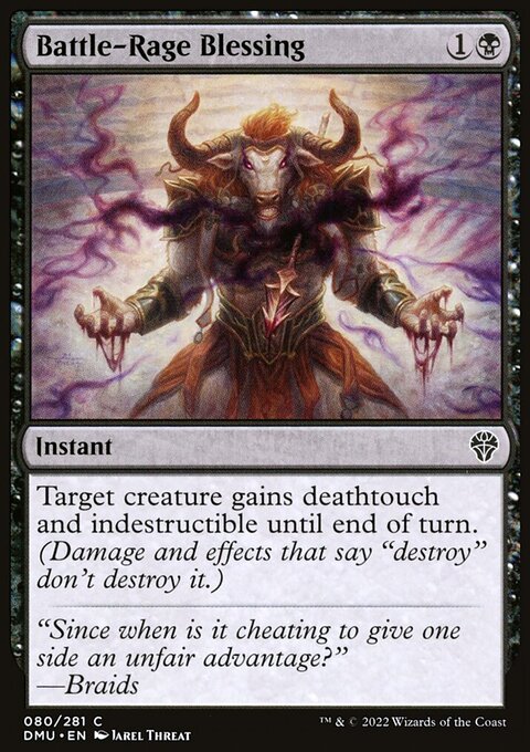 Battle-Rage Blessing, Dominaria United #80, Magic: The Gathering card