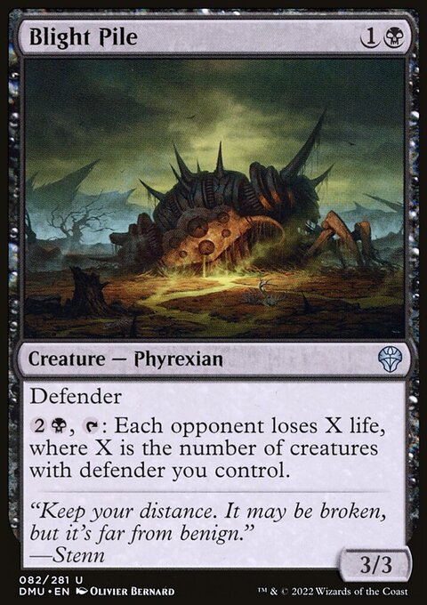 Blight Pile, Dominaria United #82, Magic: The Gathering card