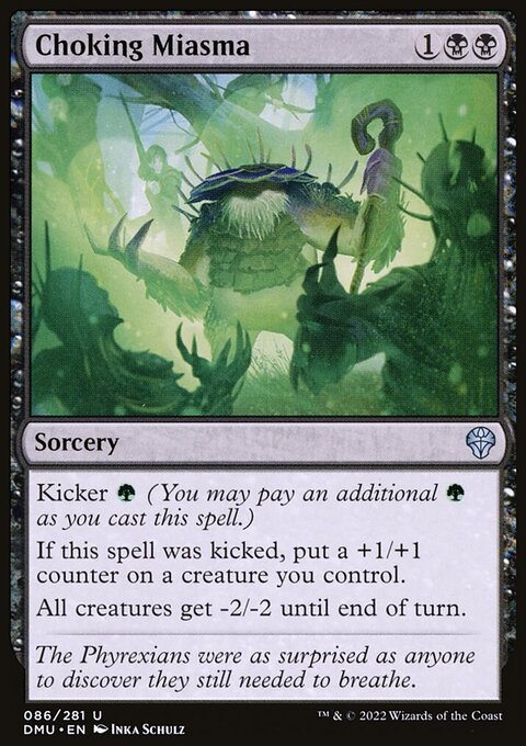 Choking Miasma, Dominaria United #86, Magic: The Gathering card