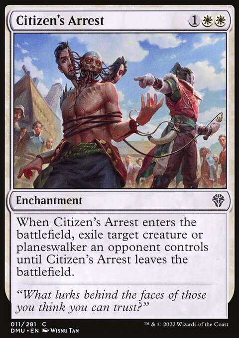 Citizen's Arrest, Dominaria United #11, Magic: The Gathering card