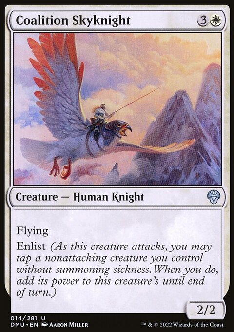 Coalition Skyknight, Dominaria United #14, Magic: The Gathering card