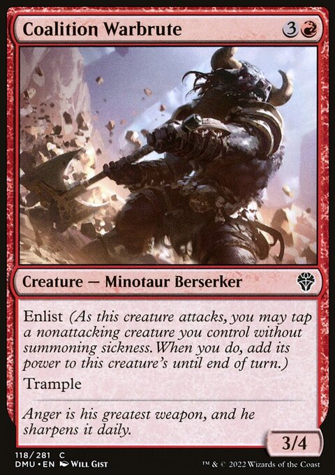 Coalition Warbrute, Dominaria United #118, Magic: The Gathering card