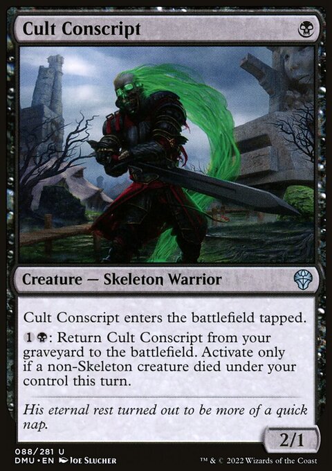 Cult Conscript, Dominaria United #88, Magic: The Gathering card
