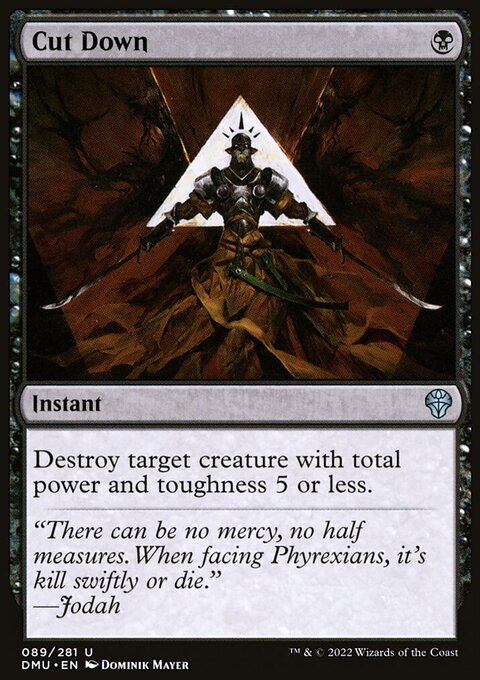 Cut Down, Dominaria United #89, Magic: The Gathering card