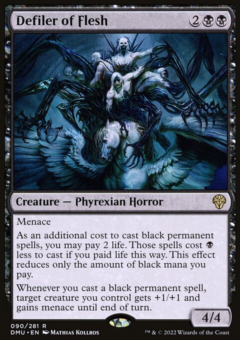 Defiler of Flesh, Dominaria United #90, Magic: The Gathering card