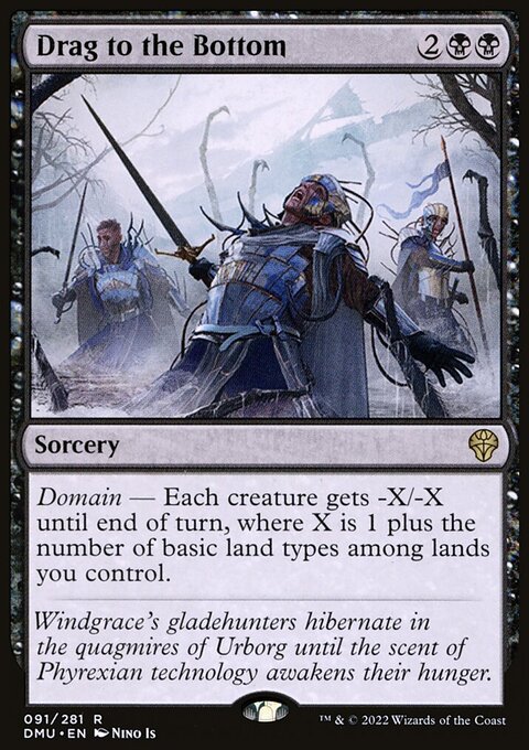 Drag to the Bottom, Dominaria United #91, Magic: The Gathering card