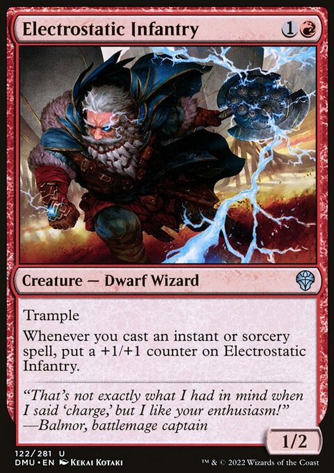 Electrostatic Infantry, Dominaria United #122, Magic: The Gathering card