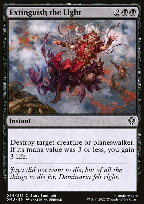 Extinguish the Light, Dominaria United #94, Magic: The Gathering card