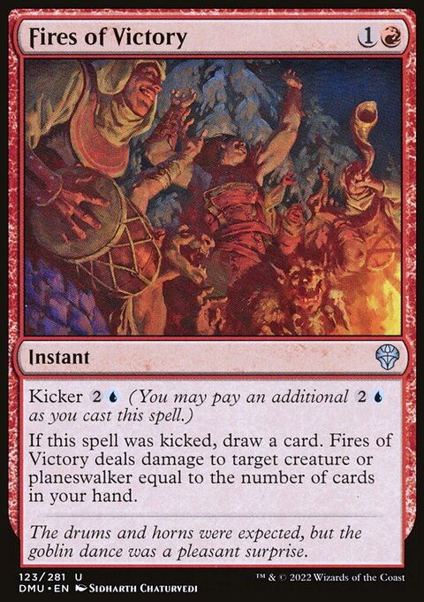 Fires of Victory, Dominaria United #123, Magic: The Gathering card