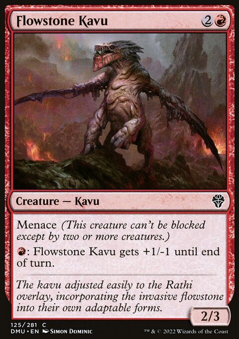 Flowstone Kavu, Dominaria United #125, Magic: The Gathering card