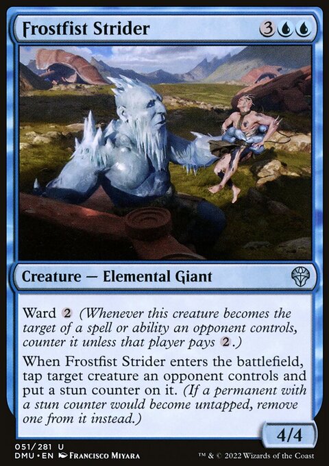 Frostfist Strider, Dominaria United #51, Magic: The Gathering card