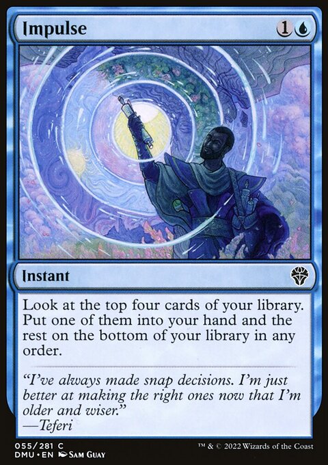Impulse, Dominaria United #55, Magic: The Gathering card