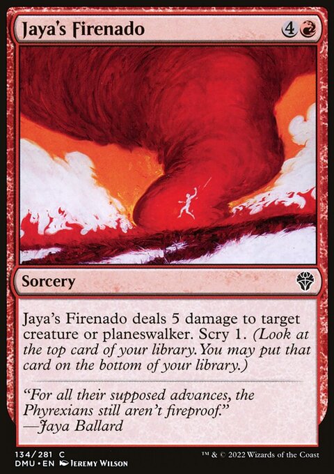 Jaya's Firenado, Dominaria United #134, Magic: The Gathering card