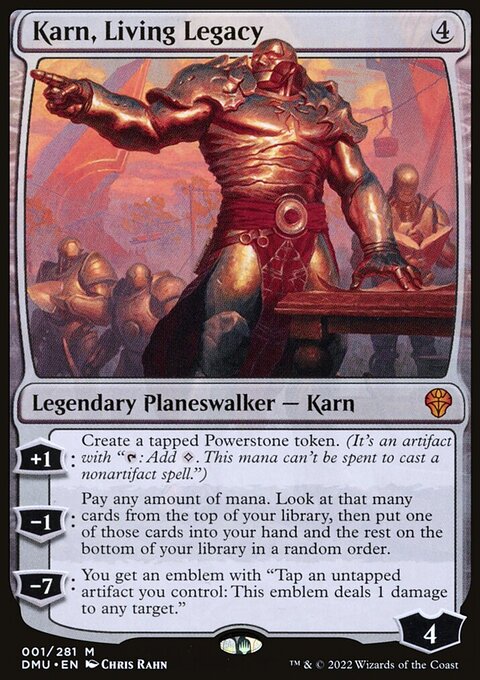 Karn, Living Legacy, Dominaria United #1, Magic: The Gathering card