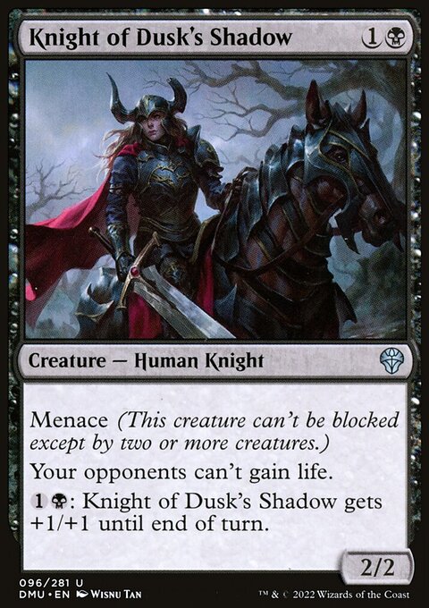 Knight of Dusk's Shadow, Dominaria United #96, Magic: The Gathering card