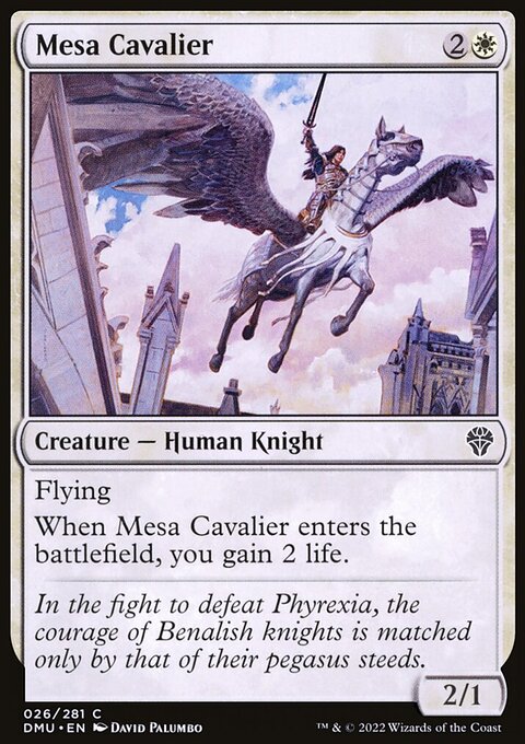 Mesa Cavalier, Dominaria United #26, Magic: The Gathering card
