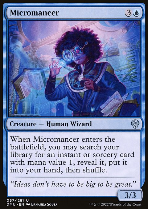 Micromancer, Dominaria United #57, Magic: The Gathering card