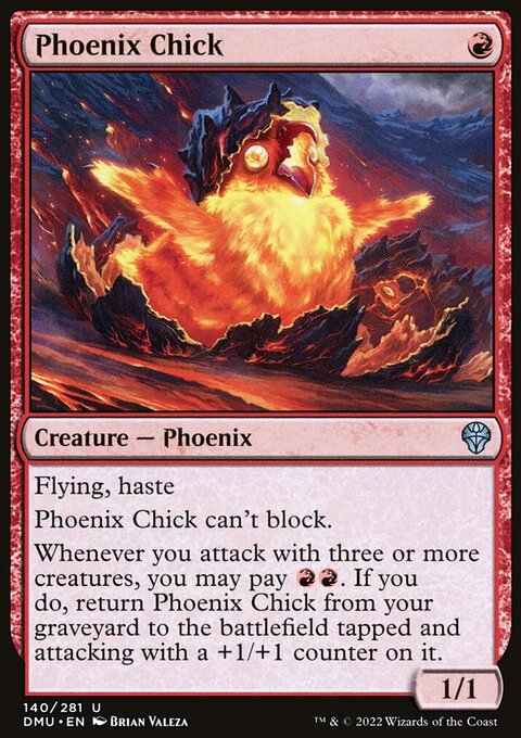 Phoenix Chick, Dominaria United #140, Magic: The Gathering card