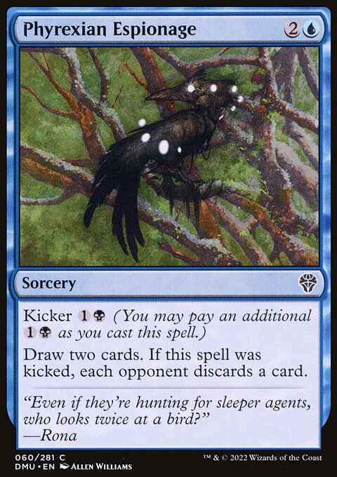 Phyrexian Espionage, Dominaria United #60, Magic: The Gathering card