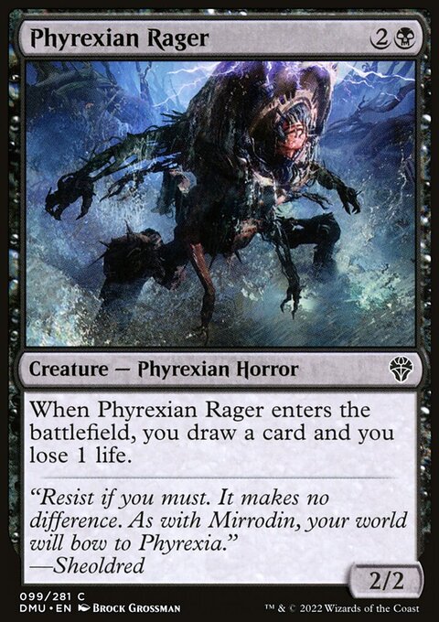 Phyrexian Rager, Dominaria United #99, Magic: The Gathering card
