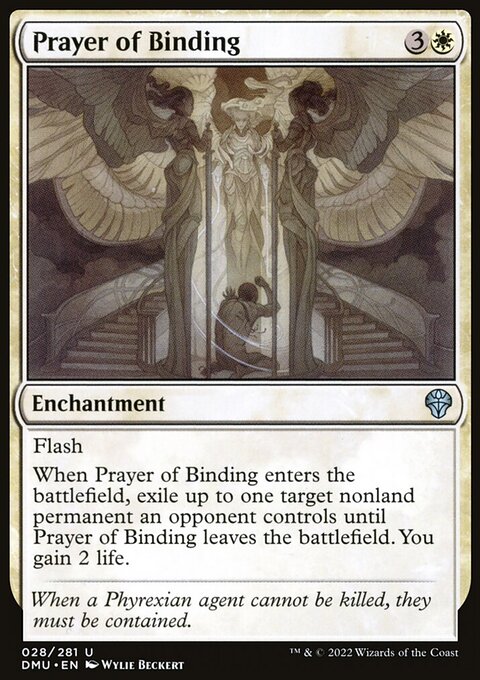 Prayer of Binding, Dominaria United #28, Magic: The Gathering card